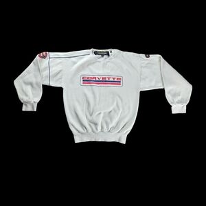 Vintage Chevrolet Corvette Sweatshirt 80s Street Racing Grail Sz XL